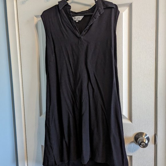 Black Braemar collared linen dress - Picture 1 of 3